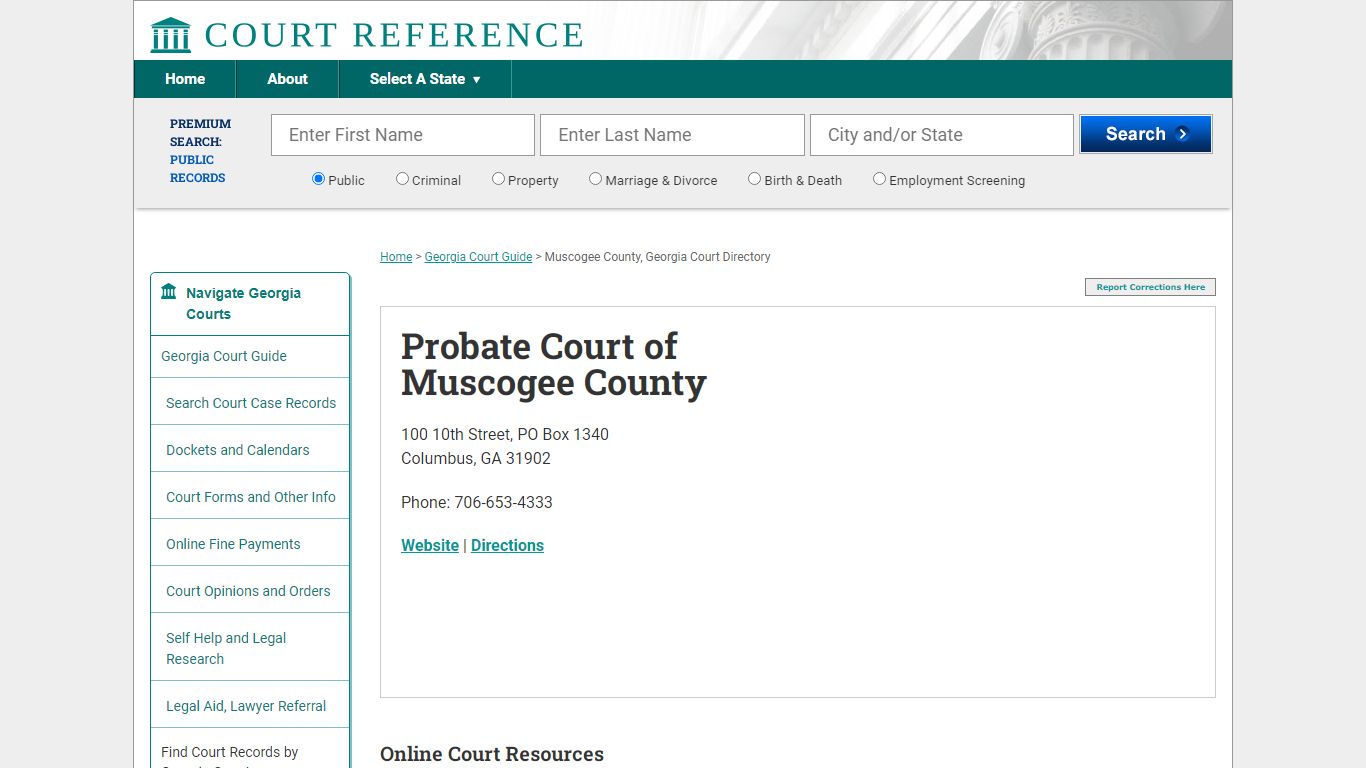 Probate Court of Muscogee County